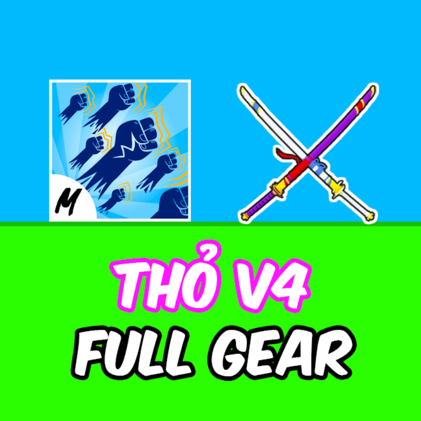 GOD + SONG KIẾM + FULL GEAR THỎ
