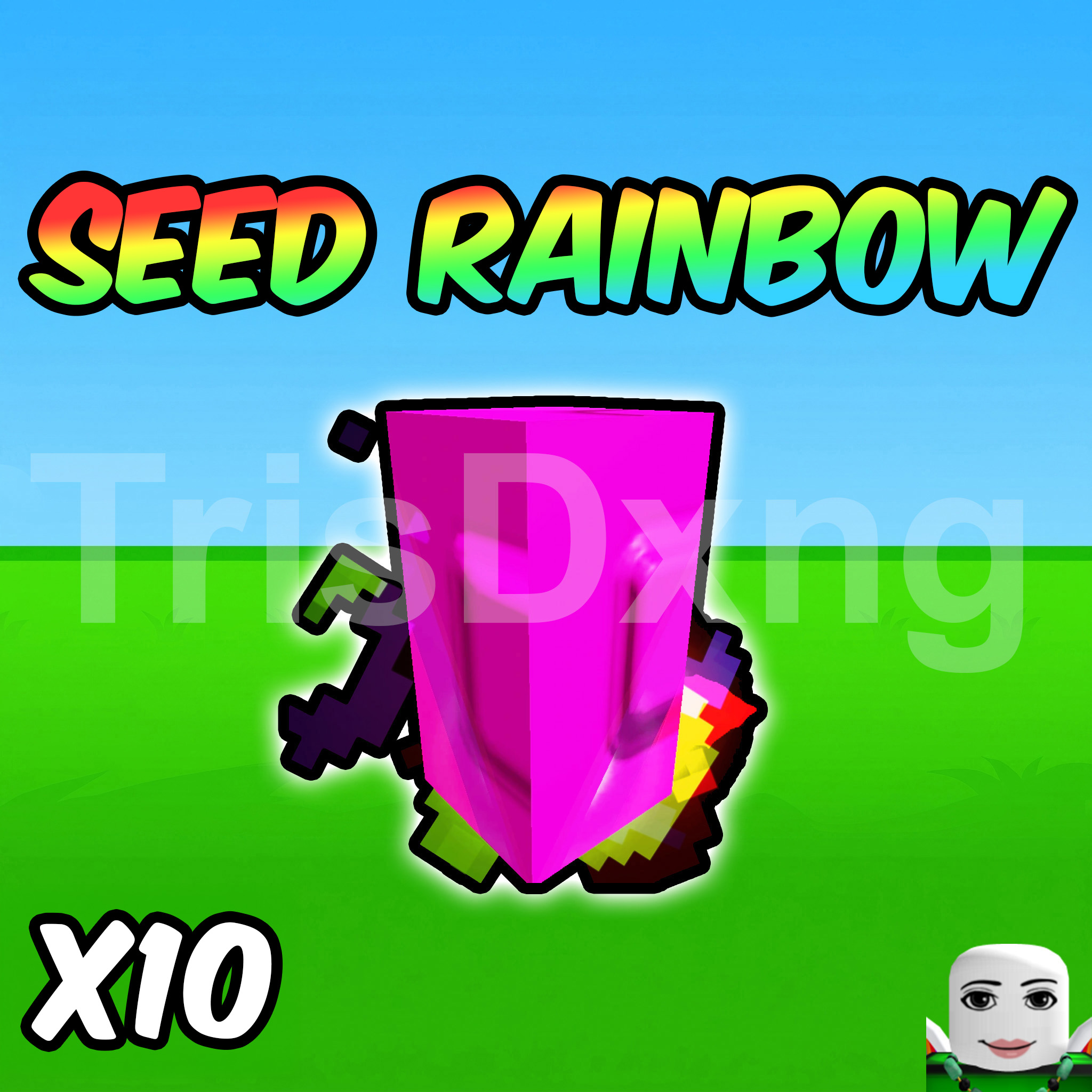 ACC 100% CÓ 10 HẠT RAINBOW